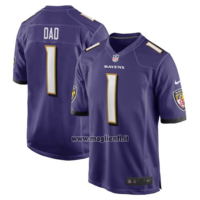 Maglia NFL Game Baltimore Ravens Number 1 Dad Viola